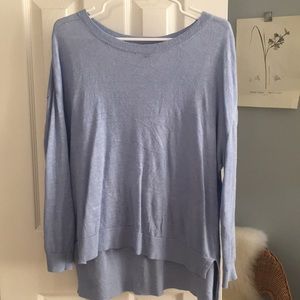 Ann Taylor light blue linen sweater